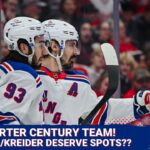 Rangers Quarter Century Team!... Do Mika Zibanejad and Chris Kreider deserve their spots???