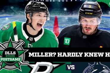 JT Miller-less Canucks outpaced by Hintz, Robertson, Dallas Stars | STARS POSTGAME