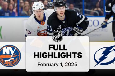 NHL Highlights | Islanders vs. Lightning | February 01, 2025