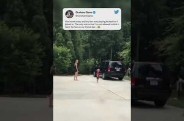 When your dad is an NFL kicker 😂 | #shorts