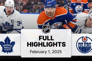 NHL Highlights | Maple Leafs vs. Oilers - February 01, 2025