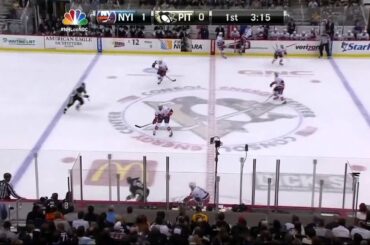 Casey Cizikas 1st NHL goal 29 Jan 2013 NY Islanders vs Pittsburgh Penguins NHL Hockey