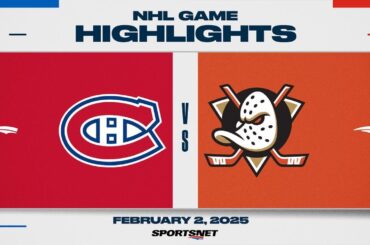 NHL Highlights | Canadiens vs. Ducks - February 2, 2025