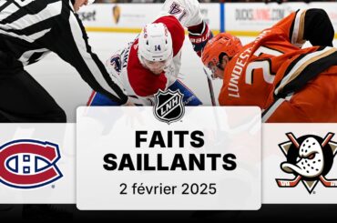 Canadiens vs Ducks | Faits saillants