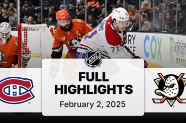 NHL Highlights | Canadiens vs. Ducks | February 02, 2025