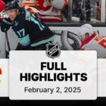 NHL Highlights | Flames vs. Kraken | February 02, 2025