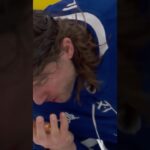 Tanev CERTIFIED WARRIOR blocking a shot with his FACE! #nhl #leafs #hockey #islanders