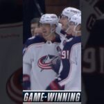 ZACH WERENSKI SCORES IN OVERTIME!!! #CBJ Win 3-2 in Utah! 🤯 #shorts #nhl #hockey #sports
