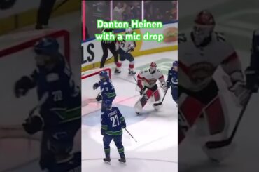 Danton Heinen with a mic drop 🎤