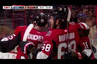 Ryan Dzingel 2nd Goal vs BUF 03-08-2018