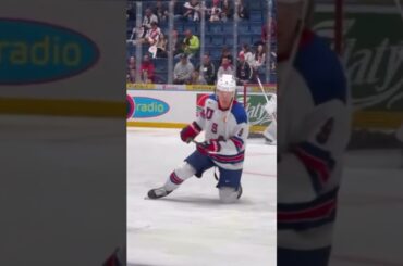 Matt Boldy and Trevor Zegras getting warmed up for Team USA at the World Championships.