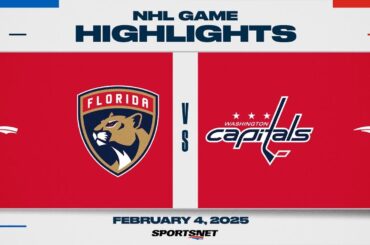 NHL Highlights | Panthers vs. Capitals - February 4, 2025