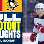Pittsburgh Penguins at New Jersey Devils | FULL Shootout Highlights - February 4, 2025