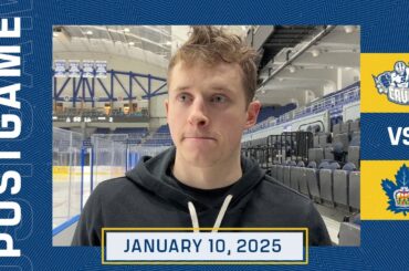 Toronto Marlies Media Availability | Postgame vs Syracuse Crunch | January 10, 2025