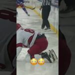 Trouba was fully committed to this hit 😳