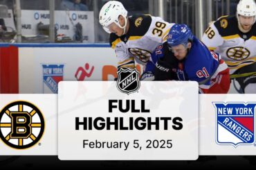 NHL Highlights | Bruins vs. Rangers | February 05, 2025