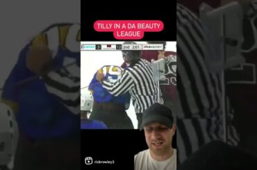 Hockey Fight In Da Beauty League #shorts