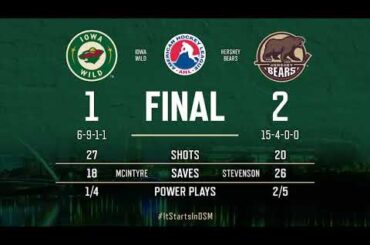 Iowa Wild (1) vs Hershey Bears (2) | 11.26.2023