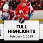 NHL Highlights | Avalanche vs. Flames | February 06, 2025