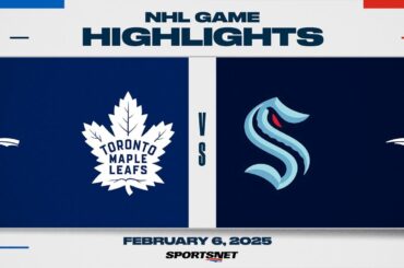 NHL Highlights | Maple Leafs vs. Kraken - February 6, 2025