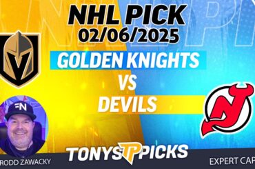 Vegas Golden Knights vs New Jersey Devils 2/6/25 NHL Pick Prediction