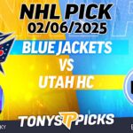Columbus Blue Jackets vs Utah Hockey Club 2/6/25 NHL Pick Prediction