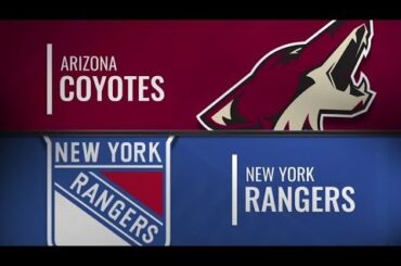 Coyotes vs Rangers   Dec 14,  2018