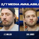 NYR vs PIT: J.T. Miller and Zac Jones Pregame Media Availability | Feb. 7, 2025