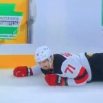 Devils D #71 Jonas Siegenthaler injury.