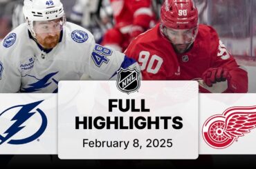 NHL Highlights | Lightning vs. Red Wings | February 08, 2025