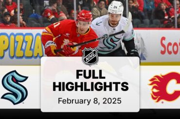 NHL Highlights | Kraken vs. Flames | February 08, 2025