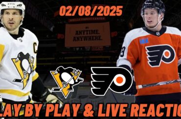 Philadelphia Flyers vs Pittsburgh Penguins Live Reaction | NHL | 2/10 | Flyers vs Penguins