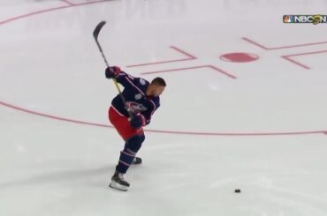 Seth Jones Hardest Shot Challenge - All Attempts (Jan. 24, 2020)