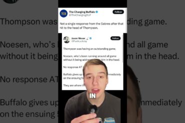 Stefan Noesen’s Hit to the Head of Tage Thompson Has Caused a Lot of Anger Online