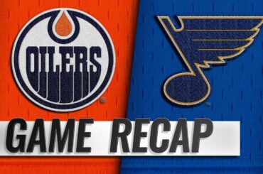 Schwartz's hat trick propels Blues in rout of Oilers