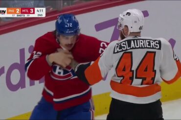 Nicolas Deslauriers vs Arber Xhekaj, November 19, 2022