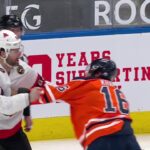 Jujhar Khaira Left Bloodied After Tilt With Erik Gudbranson