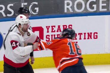 Jujhar Khaira Left Bloodied After Tilt With Erik Gudbranson