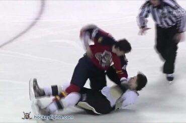 Eric Tangradi vs Erik Gudbranson Jan 13, 2012