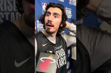 Jaime Jaquez Jr. before Rising Stars game