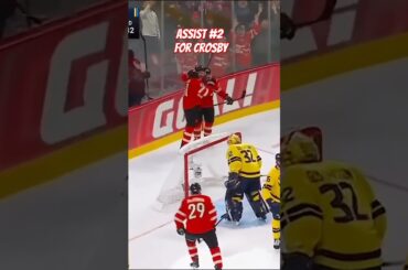 Crosby 3 Assists Canada vs Sweden 2025 4 Nations Face-Off #4nations #hockey #sweden #canada #crosby