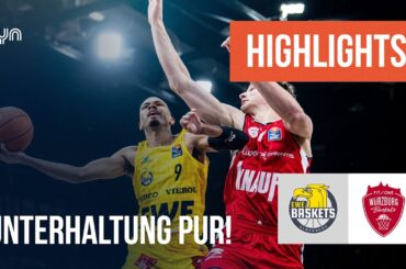 Highlights: EWE Baskets Oldenburg - FIT/One Würzburg Baskets (Saison 2024/25) | easyCredit BBL