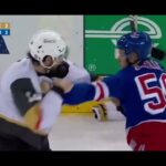 Will Cuylle Nic Hague Fight Rangers Vs Golden Knights 2025