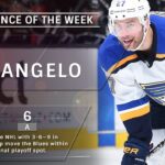 Alex Pietrangelo records NHL-leading nine points in four games to pace Blues