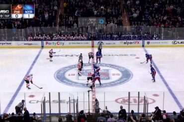 Michael Del Zotto goal 29 Jan 2013 Philadelpia Flyers vs NY Rangers NHL Hockey
