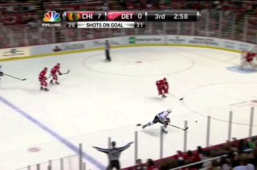 Nick Leddy goal 7-0 Mar 31 2013 Chicago Blackhawks vs Detroit Red Wings NHL Hockey
