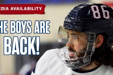THE BOYS ARE BACK! Blue Jackets Return to Columbus for Practice | Media Availability