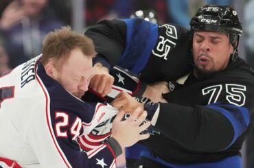 Ryan Reaves vs. Mathieu Olivier – Hockey Fight of the Year 2025!