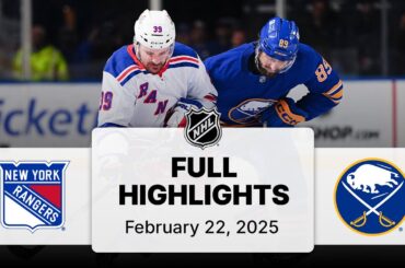 NHL Highlights | Rangers vs. Sabres | February 22, 2025