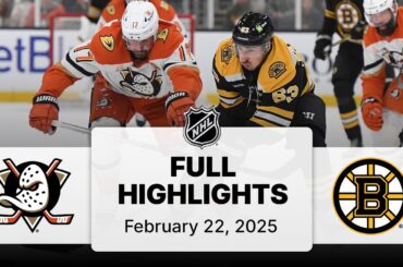 NHL Highlights | Ducks vs. Bruins - February 22, 2025